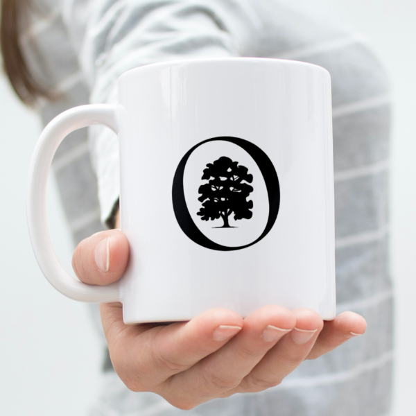 Fircrest ceramic mug with circle icon